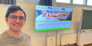 Sven Mayer in seiner IUI Vorlesung