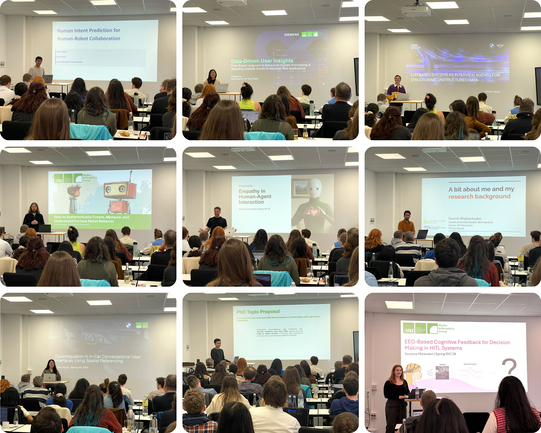 Doktoranden, die ihre Forschung auf der IDC präsentieren.