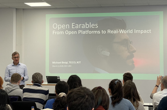 Hauptredner: Prof. Michael Beigl vom KIT.